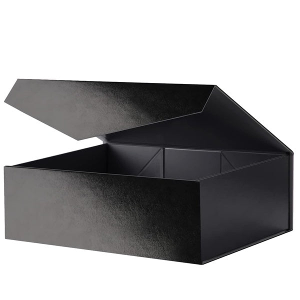 Black Gift Box With Magnetic Closure Lids