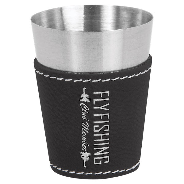 Leatherette & Stainless Steel Shot Glass