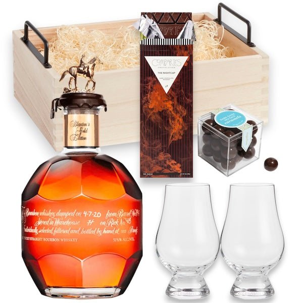Blanton's Bourbon Choice With Glencairn Glasses Gift Set