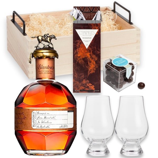 Blanton's Bourbon Choice With Glencairn Glasses Gift Set