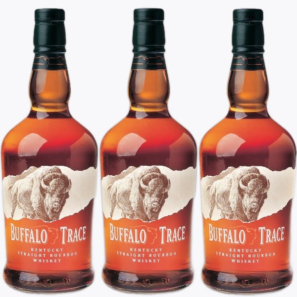 Buffalo Trace Kentucky Straight Bourbon Whiskey 3 Bottles Bundle
