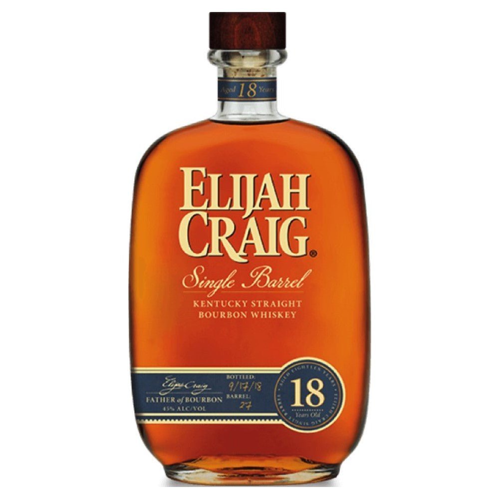Elijah Craig 18 Year Single Barrel Kentucky Straight Bourbon Whiskey