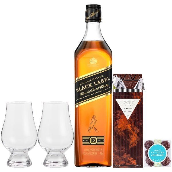 Johnnie Walker Black and Double Black Label Blended Scotch Whiskey Gift Set