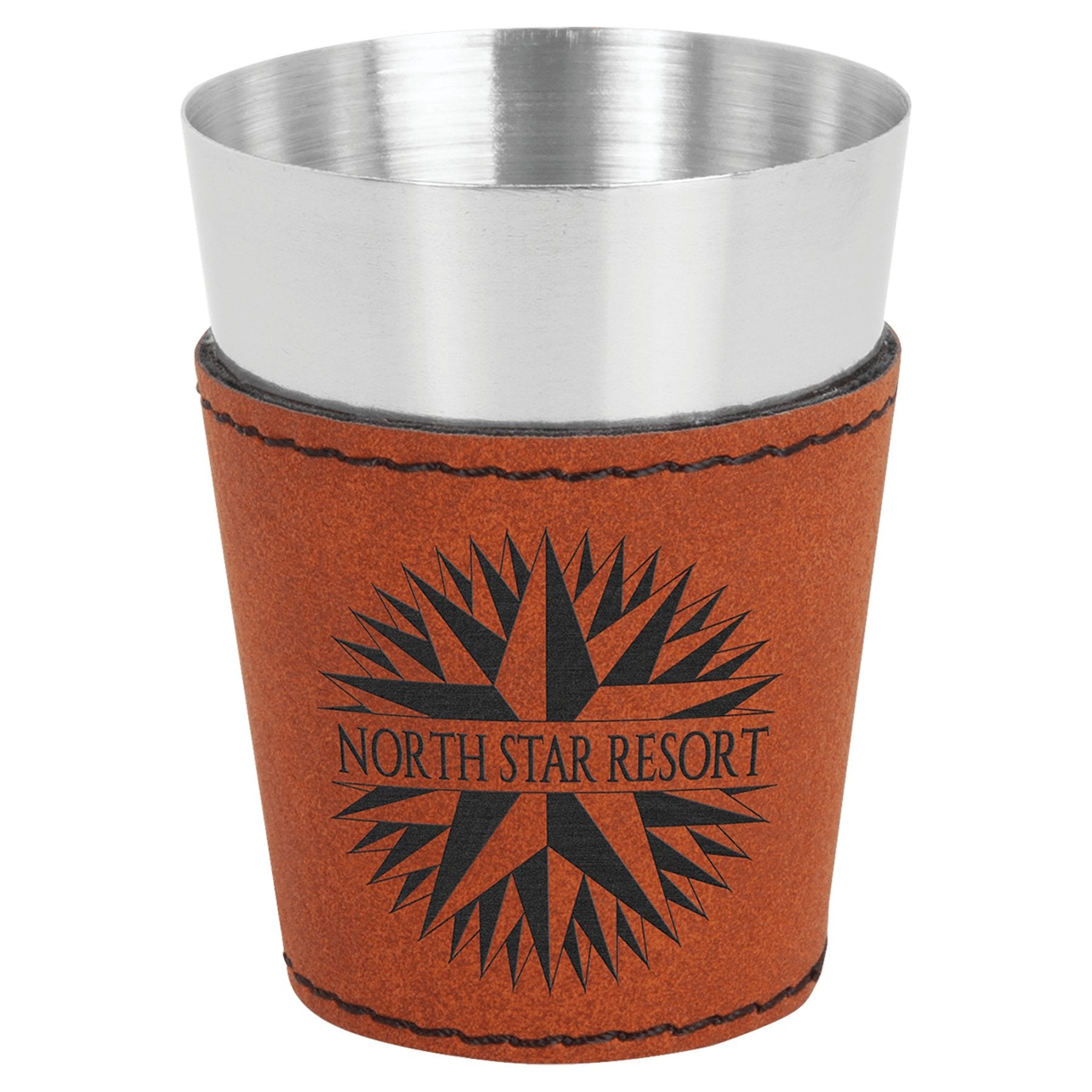 Leatherette & Stainless Steel Shot Glass