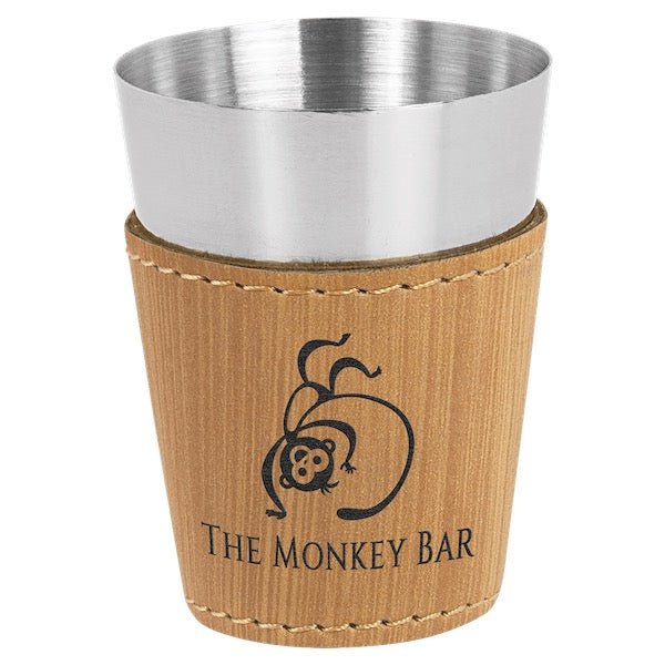 Leatherette & Stainless Steel Shot Glass