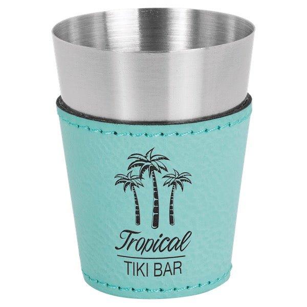 Leatherette & Stainless Steel Shot Glass