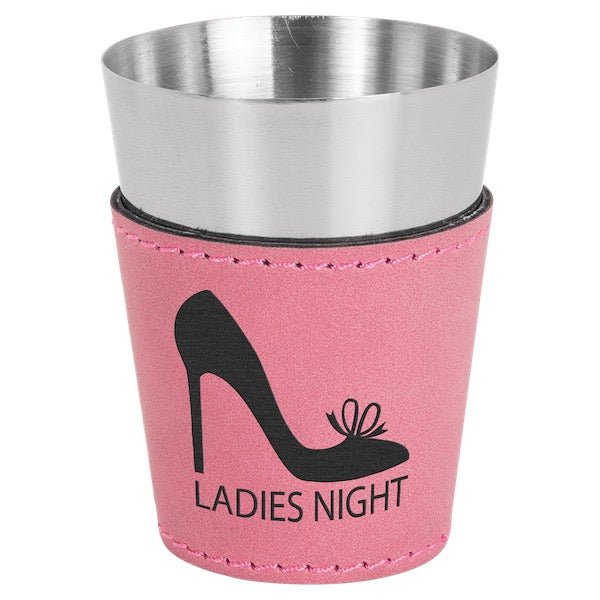 Leatherette & Stainless Steel Shot Glass