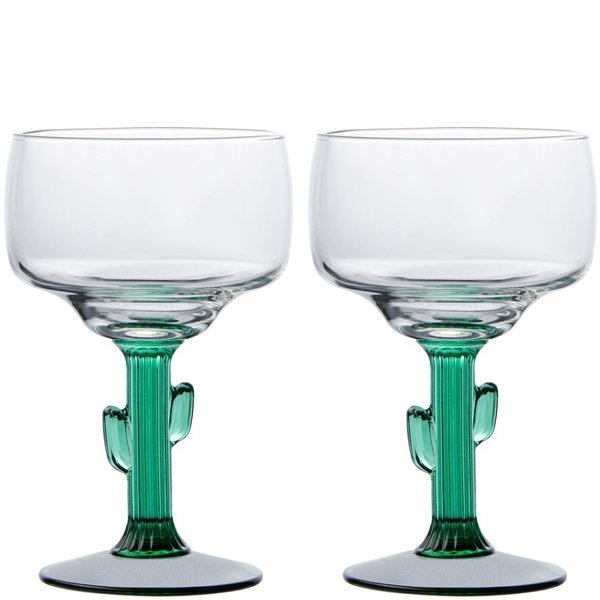 Libbey 12oz Customizable Cactus Margarita Glasses (Set of 2)