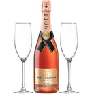 Moët & Chandon Imperial Champagne Gift Set with Engraved Flutes