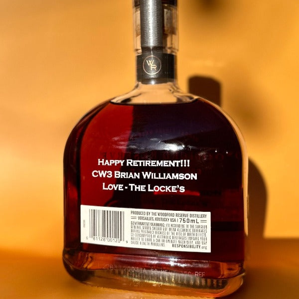 Woodford Reserve Double Oaked Engraved Bottle