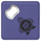 Customizable Square Leatherette Bottle Opener Coaster  