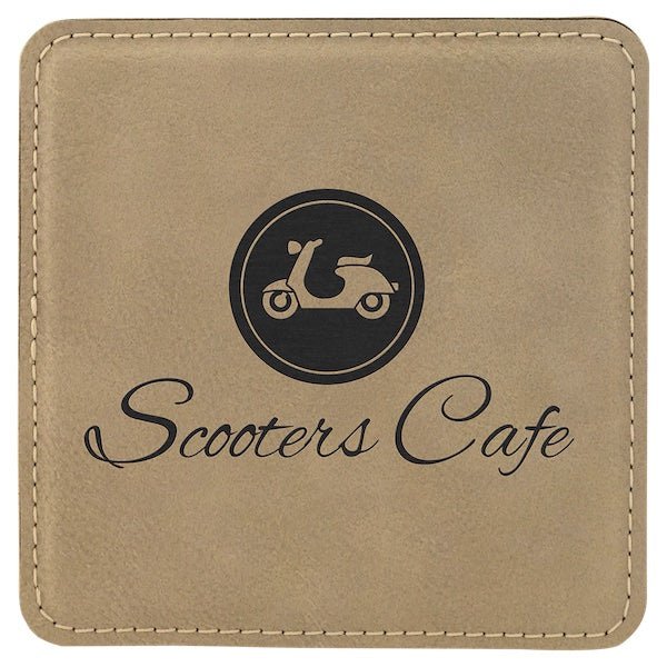 Customizable Square Leatherette Coaster  