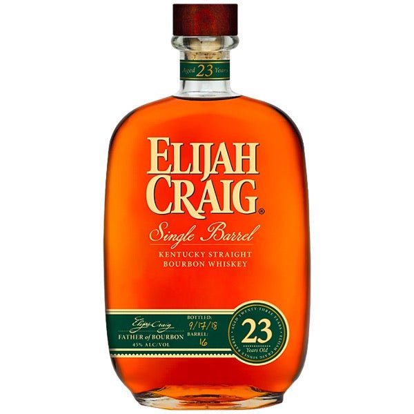 Elijah Craig 23 Year Old Single Barrel Bourbon Whiskey  