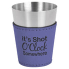 Leatherette & Stainless Steel Shot Glass  