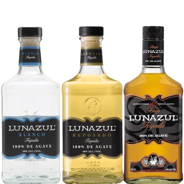 Lunazul Blanco, Reposado and Anejo Tequila Bundle  