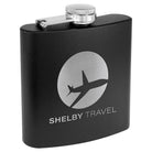 Matte Black Personalized Flask  