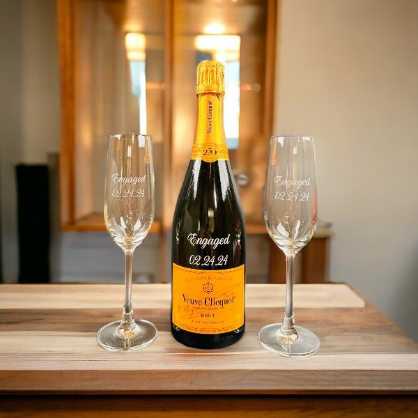 Veuve Clicquot Champagne Engraved Bottle  